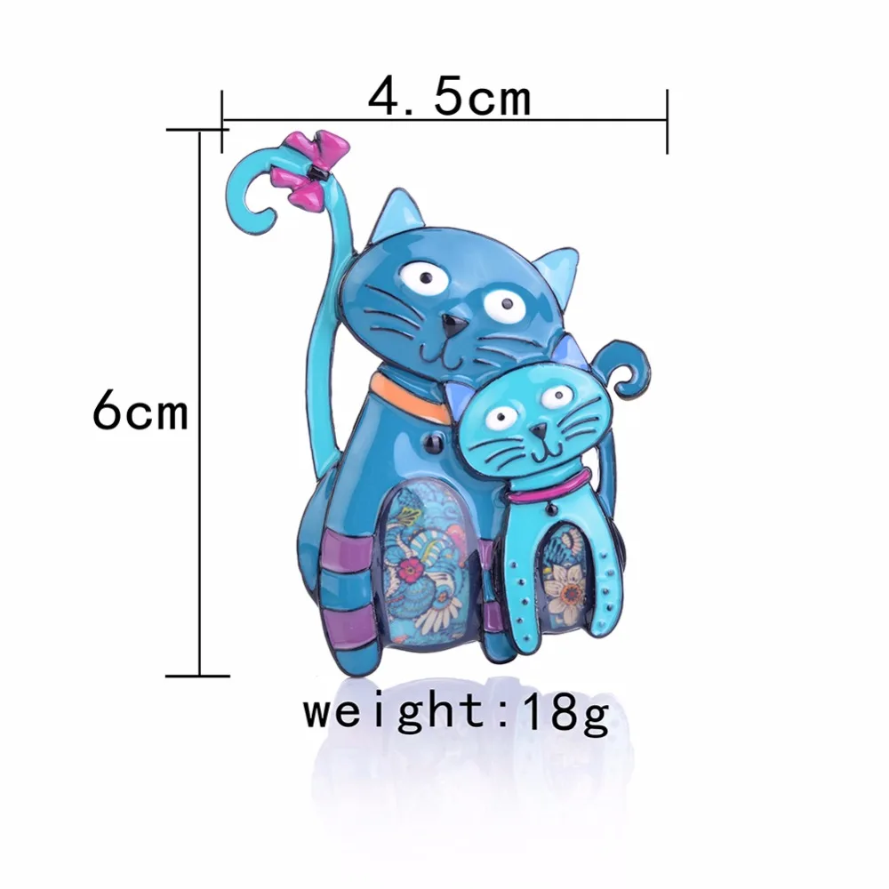 Новое поступление 2018 модные Мультяшные эмалированные заколки броши-кошки