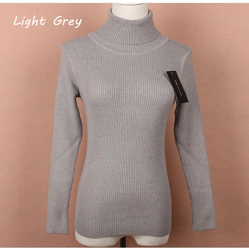 Женский вязаный свитер Shikoroleva облегающий пуловер с воротником-черепашкой