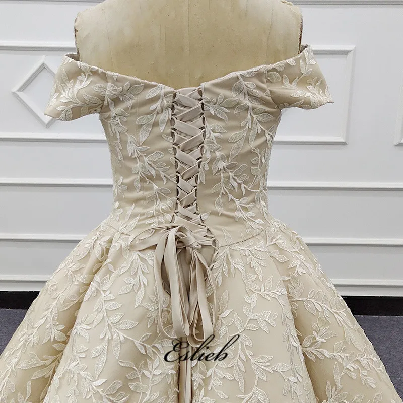 

Surmount Custom Made Wedding Dresses 2019 Ball Gown Long Sleeves robe de soiree Long robe de mariage Wedding dresses SJ032-1