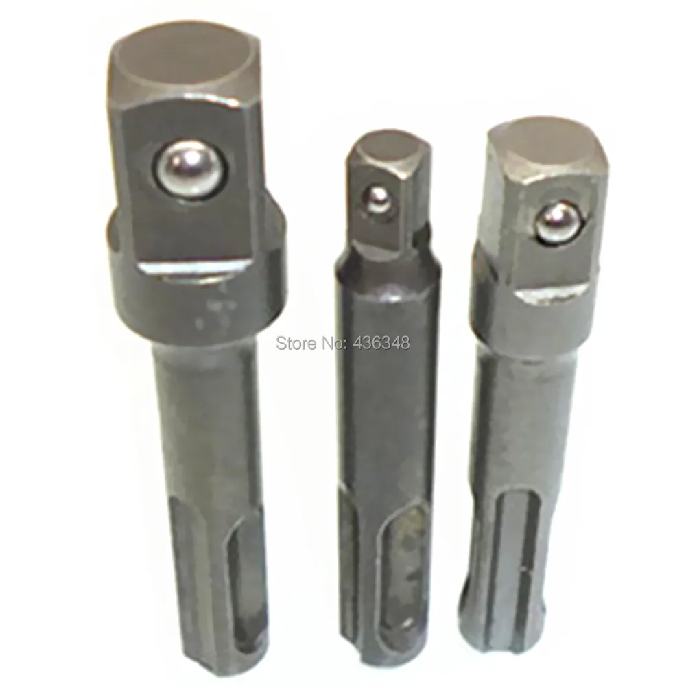3x Sds Plus Комплект расширения гнезда силы удара 1/4 &quot3/8&quot 1/2 &quotПривод бит быстрого