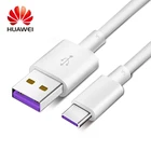 Huawei оригинальный кабель Supercharge Type-C Mate 9 10 20 Pro P10 Plus P20 Pro Honor V10 5A быстрое зарядное устройство USB 3,0 Type C
