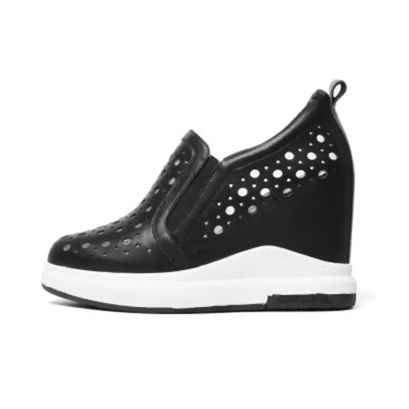 Женские туфли лодочки на танкетке из натуральной кожи размеры 31 40|Женские туфли| |