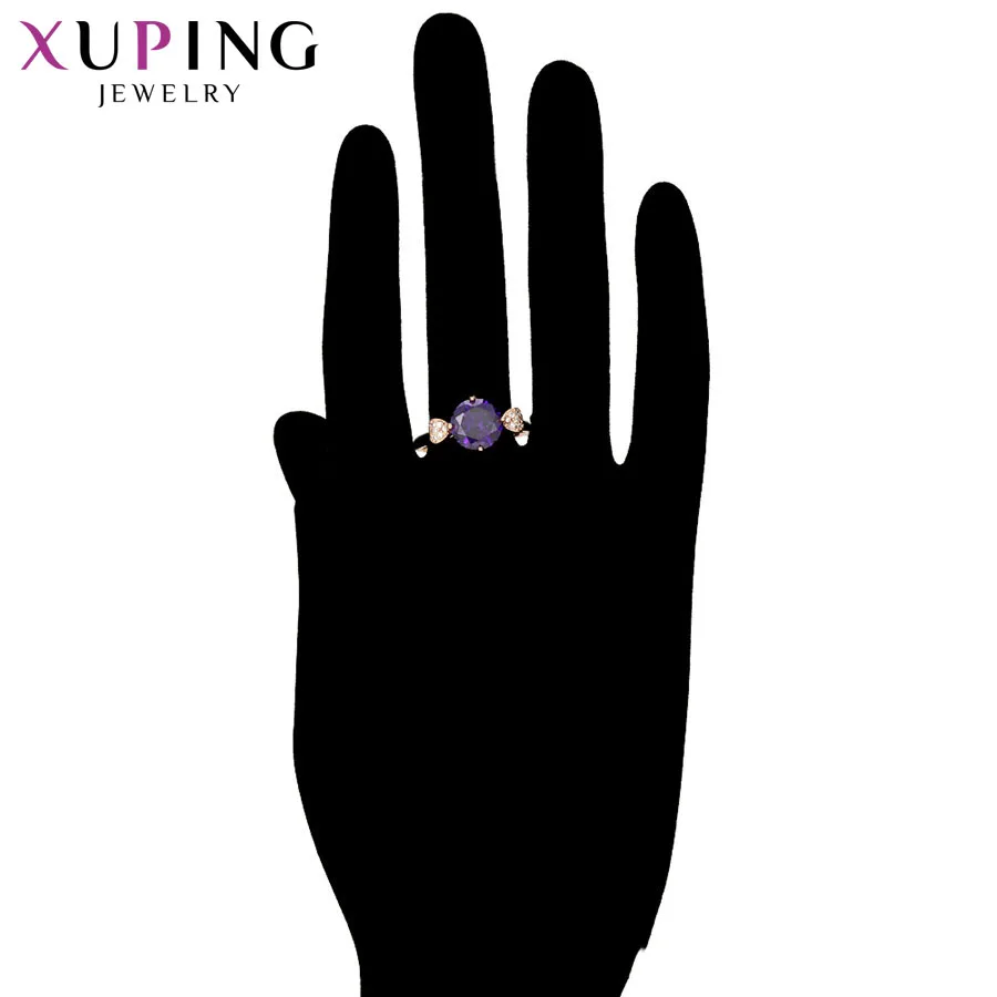 Xuping Fashion Circle Style Ring Rose Gold Color Plated Exquisite Cute Jewelry for Women Valentine's Day Gifts 15577 | Украшения и