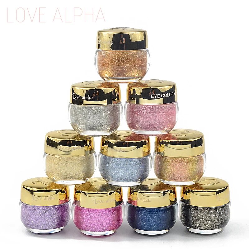 Любовь Альфа Матовая жидкая палитра теней для век 16 Цвета Водонепроницаемый Shimmer