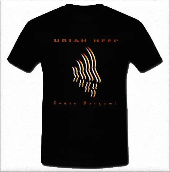 Uriah Heep Sonic оригами прогрессивная рок-группа Черная футболка Размеры S M L XL 2XL 3XL Топы