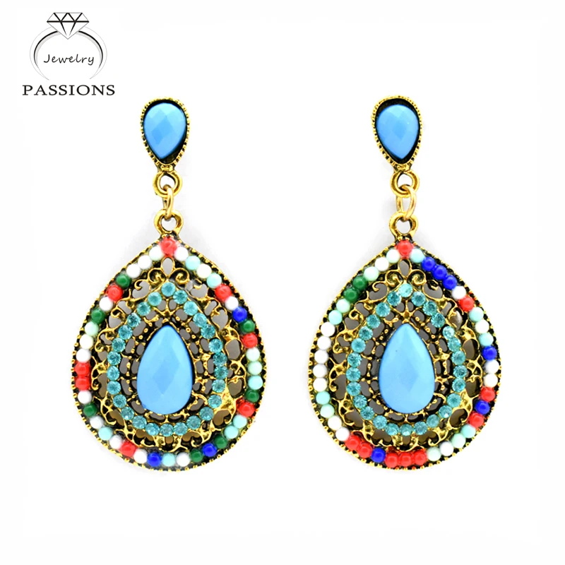 Женские серьги-капельки в этническом стиле | Украшения и аксессуары