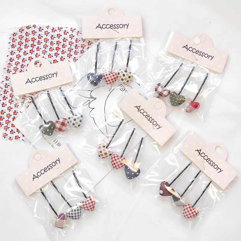 Бесплатная доставка модные детские аксессуары для волос с сердцем тканевые