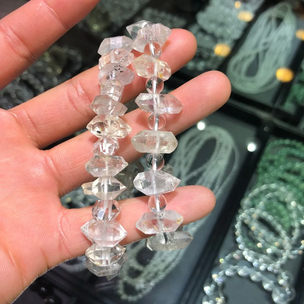 Природные камни и минералы алмазный браслет необработанный кварцевый