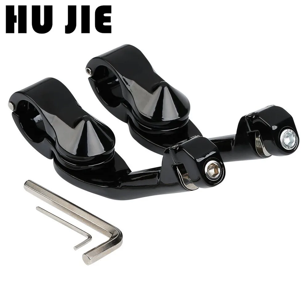 Мотоциклетные черные 1-1/4 дюйма длинные Угловые обтекаемые колышки для защиты