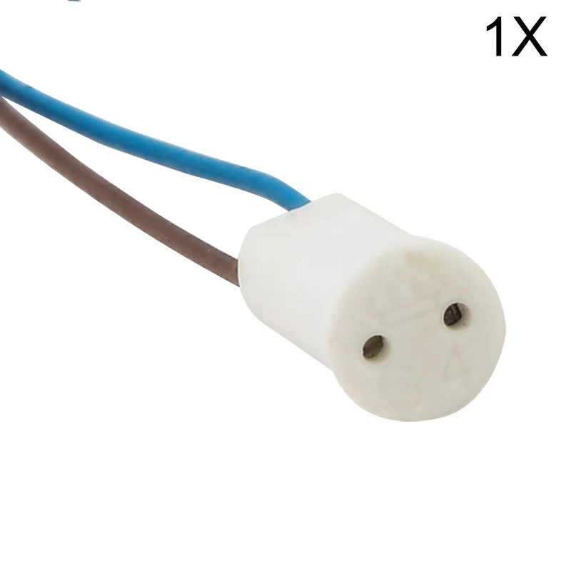 

MengJay lot High Quality Socket Holder Connector G4 Ceramic Head LED Halogen Light Lamp Bulb Base 18CM