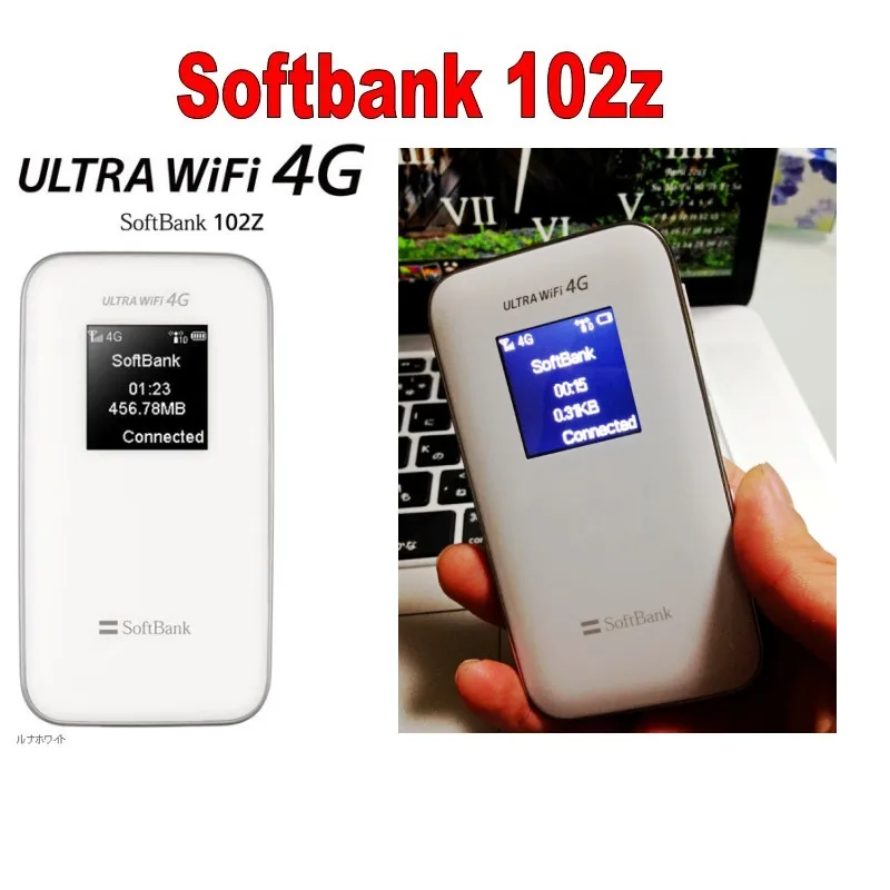 Разблокированный ZTE WiFi 4G маршрутизатор софтбанк 102z LTE мобильный точка доступа 3G