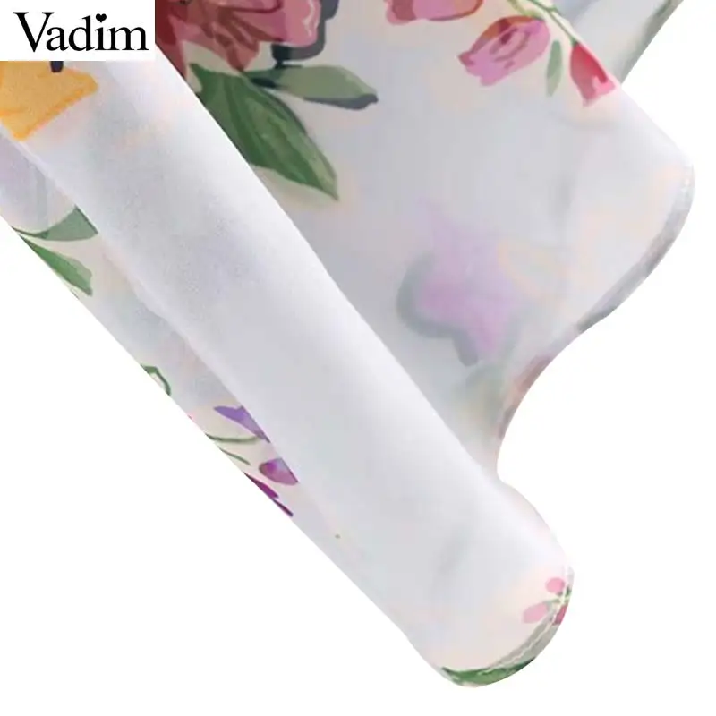 Женское элегантное платье vadim Шифоновое Платье макси с цветочным принтом и