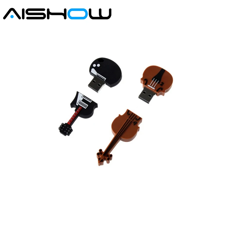 Новые недорогие мультипликационные модели гитар 1 ГБ 4 8 16 32 usb 2 0 флеш накопитель
