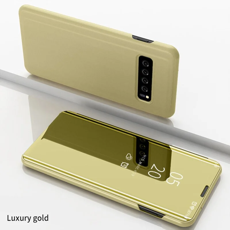 Умный зеркальный флип-чехол для samsung Galaxy S8 S9 Plus S7 чехол s чехол для samsung S10 S10 Plus S10E мобильный чехол для телефона стильный