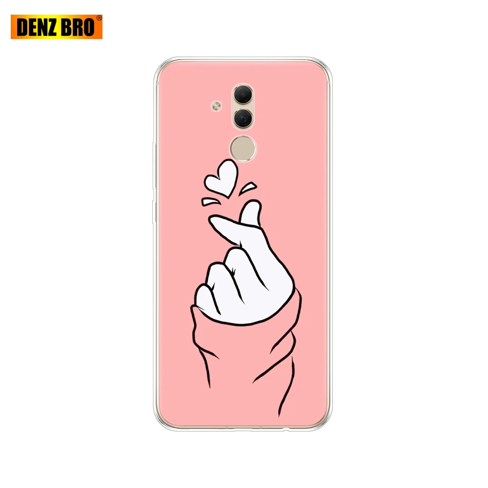 61857 Чехол для huawei mate 20 Lite, 6,3 дюймов, прозрачный силиконовый мягкий ТПУ чехол для телефона huawei mate 20 Lite, защитный чехол, бампер - Цвет: 61857