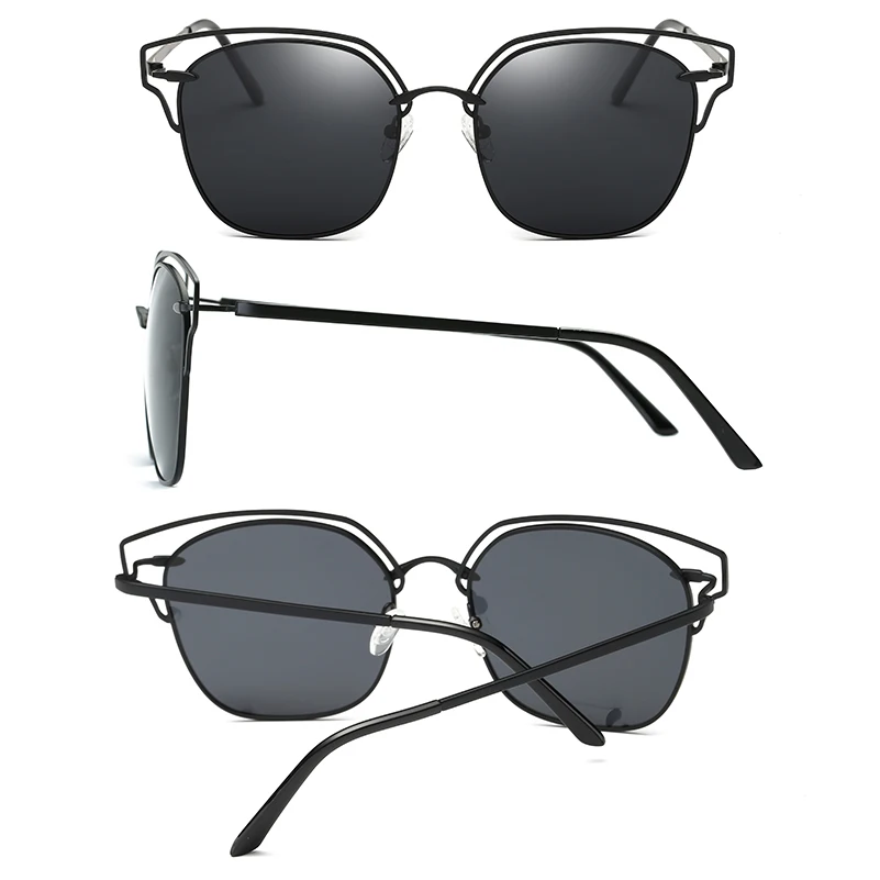 Очки солнцезащитные женские поляризационные в ретро стиле популярные модные