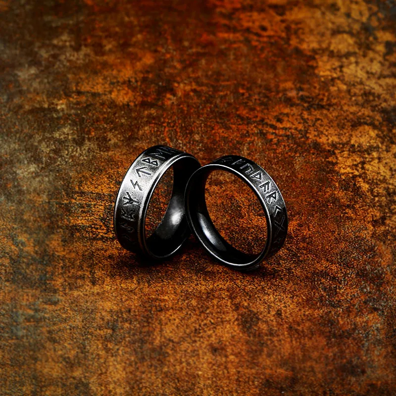 Мужское и женское кольцо викингов BEIER шириной 8 мм в стиле ретро простое свадебное