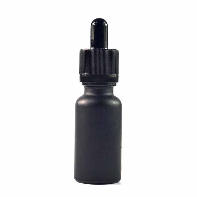 330 шт * 30 мл матовое черное стекло пипетка Бутылки ecigarette жидкость 1 унция