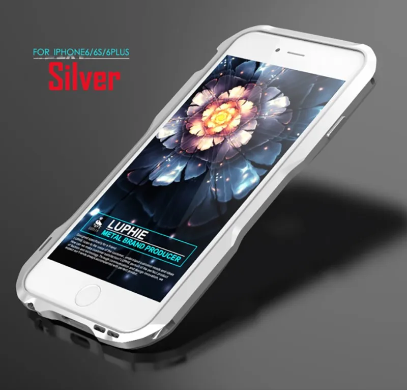 Металлический бампер Luphie для iPhone 6, 7, 8, XS Max, металлический корпус из алюминиевого сплава, чехол для Apple iPhone 6S Plus, 5,5 дюймов, защитный чехол