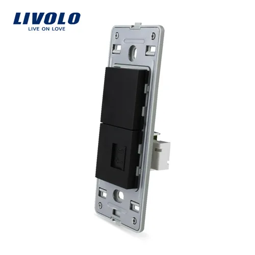 Black Livolo US стандартный функциональный ключ для телефонной розетки, белые пластиковые материалы, VL-C5-1T-11/12 - Цвет: Black