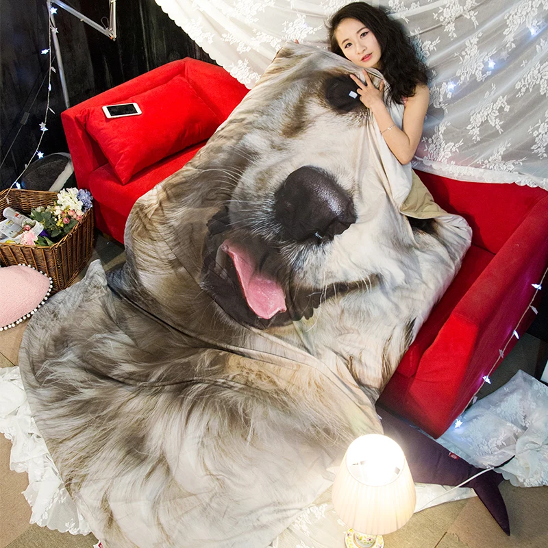 Children Owl Retriever Shepherd Husky Shar Pei Pug Shiba inu summer aircondition quilt single size comforter free shipping | Дом и сад