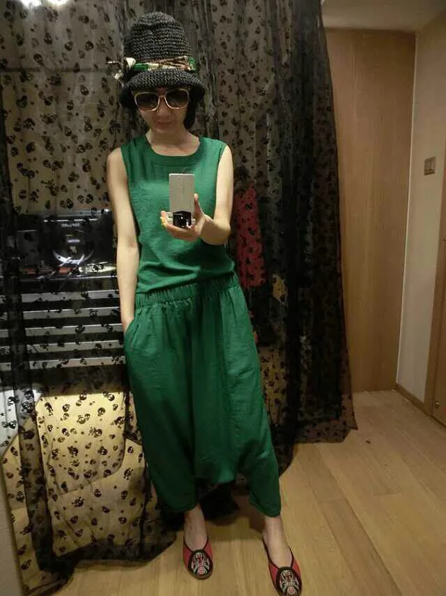 Модный женский комплект Новинка весна осень 2019 модные однотонные шаровары в