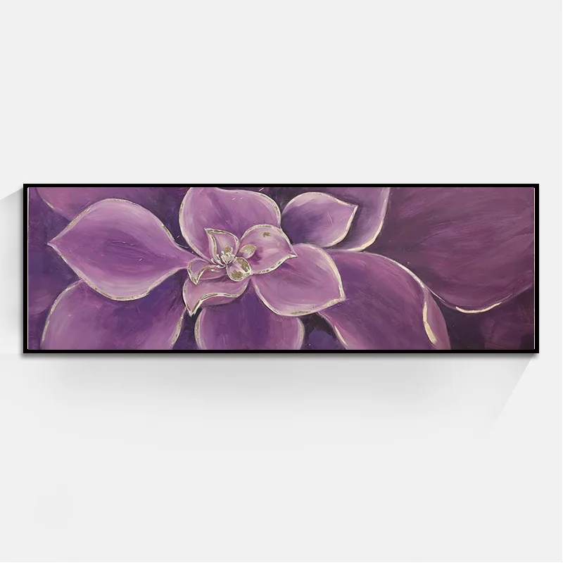 Большой размер Цветочная кровать украшение на стену живопись маслом дома