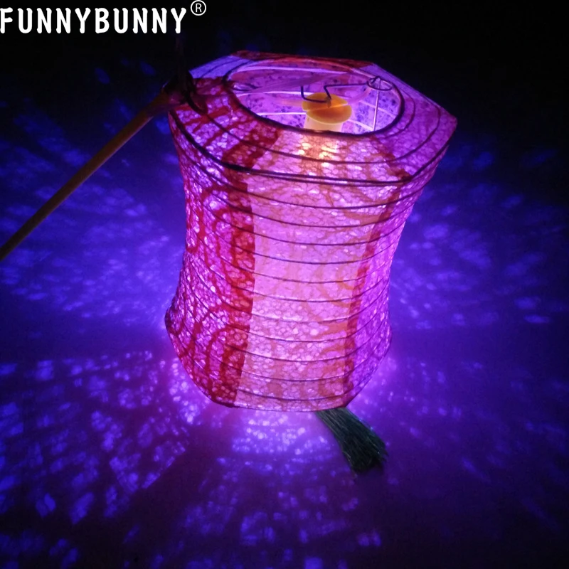 FUNNYBUNNY портативные полые бумажные фонарики светодиодные шестиугольные