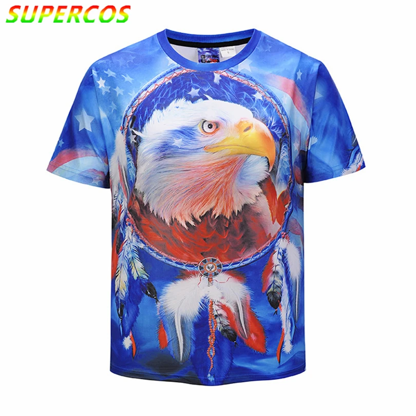 Бесплатная доставка! Летняя футболка с коротким рукавом 3D принтом Overlord Hawk |