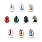 Модные новые стильные 3D Стразы для ногтей 5x8мм стеклянные кристаллы с плоской задней поверхностью для использования для ногтей DIY украшения стразы s