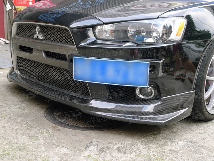 2008-2015 VA STYLE CARBON FIBER FRONT LIP FOR MITSUBISHI LANCER EVOLUTION EVO 10(JSKMSEV08054) | Автомобили и мотоциклы