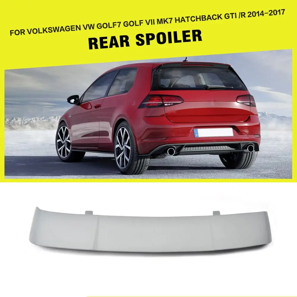 FRP серый праймер задний спойлер на крыше для Volkswagen VW Golf 7 MK7 VII GTI R хэтчбек 2014 2017|rear