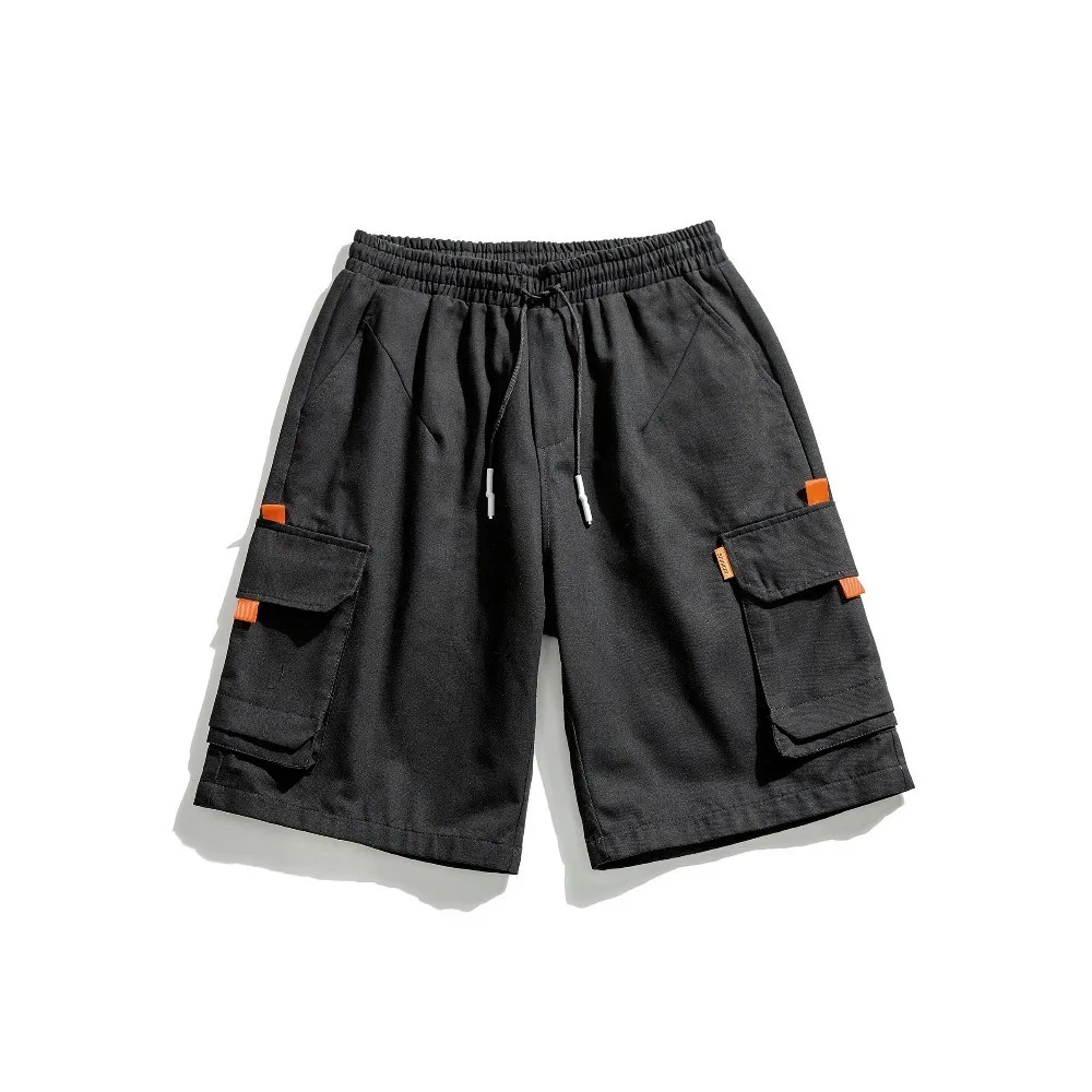 Шорты-карго мужские с множеством карманов Джоггеры в стиле хип-хоп городские