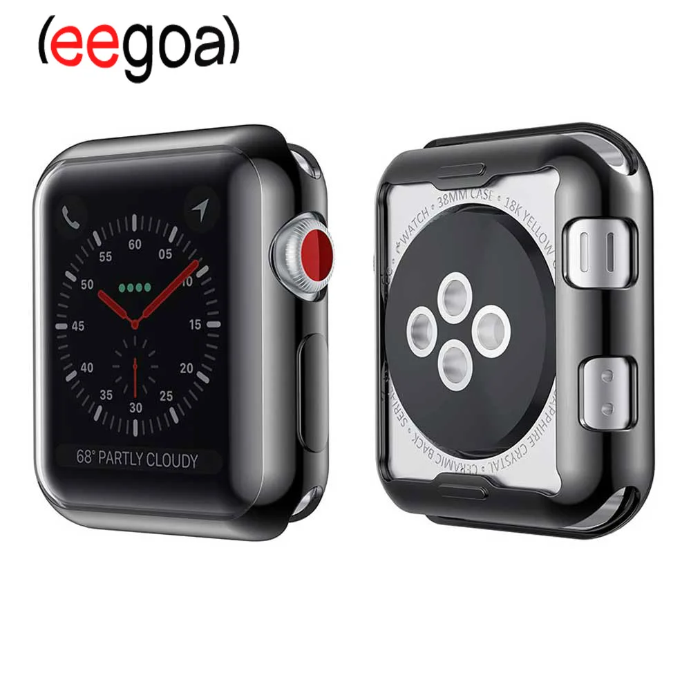 for Apple Watch Cover 42mm Protector Bumper Case Ultra-Slim Lightweight Protective Guard Series 3/2/1 iWatch | Электроника