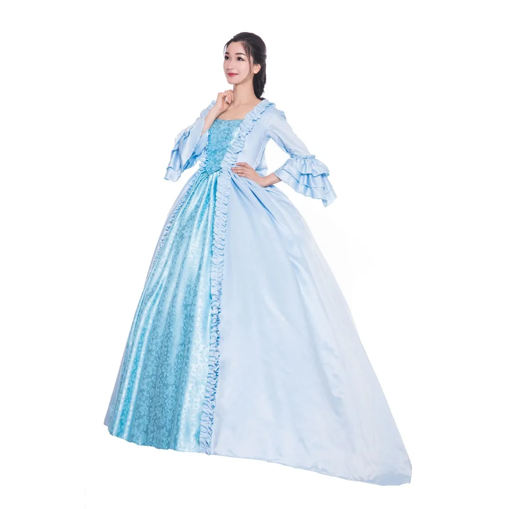 Victorian Tea Colonial Party Dress Marie Antoinette Gown Rococo Baroque Paris | Женская одежда