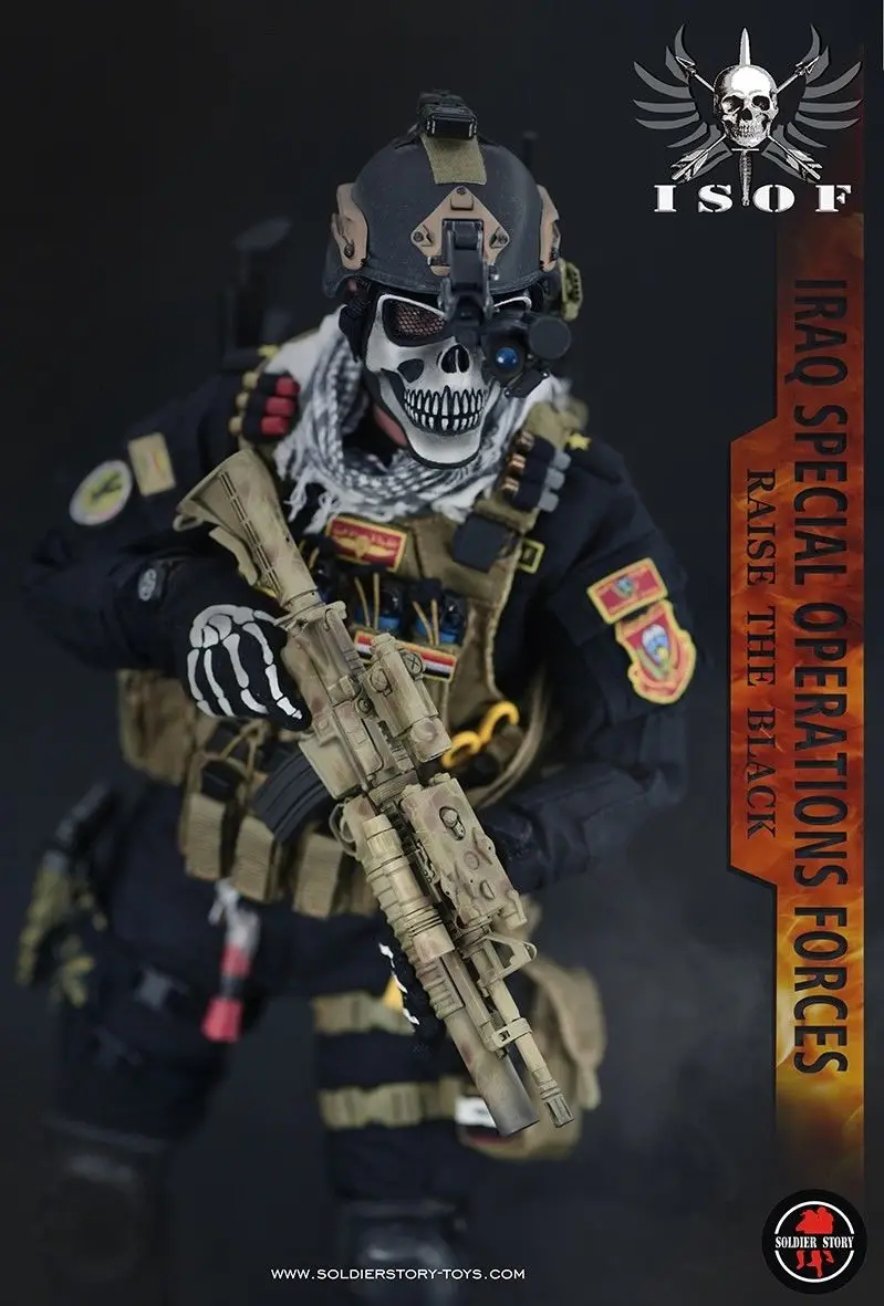 Солдатская история SS105 1/6 армия спецопераций в Ираке ISOF SAW GUNNER Collection Action Figure New