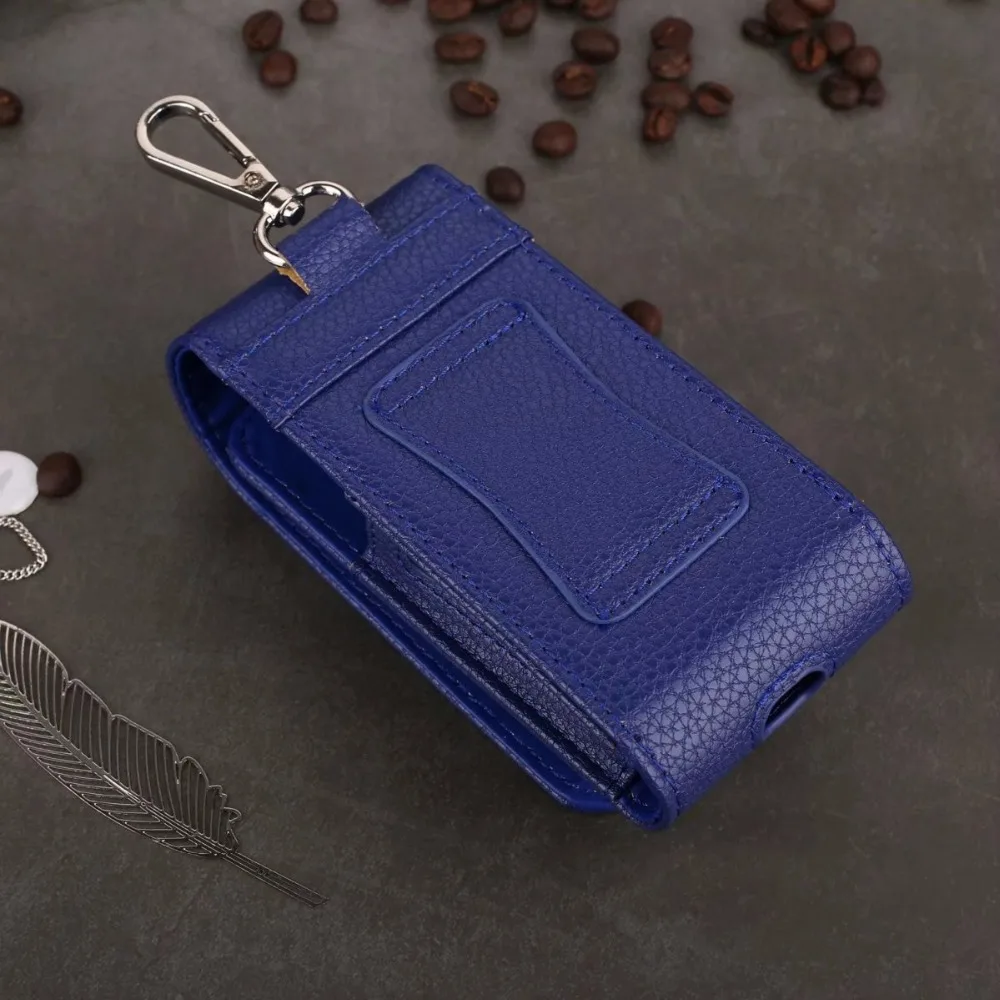 Роскошный чехол из искусственной кожи iQOS Lichi, футляр для хранения, сумка для переноски iQOS, защитный чехол