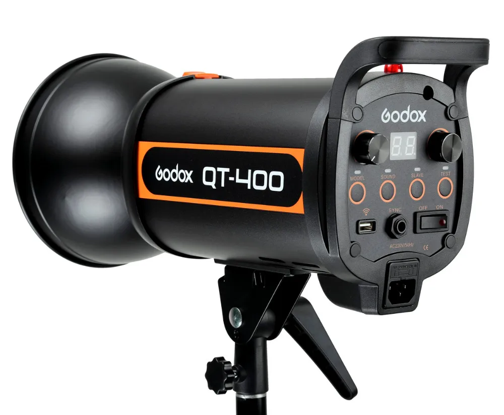 Godox QT400 400 Вт Строб Фотостудия Flash Light лампа 400 Вт для портретной моды свадебное художественной фотографии 220 В