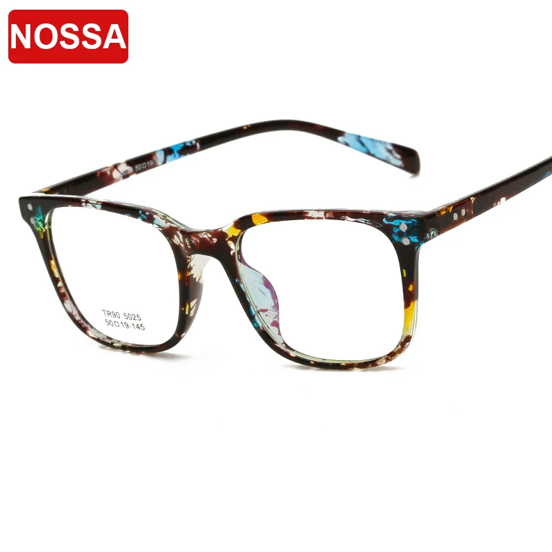 Квадратная пластиковая оправа прозрачные линзы очки для мужчин и женщин из