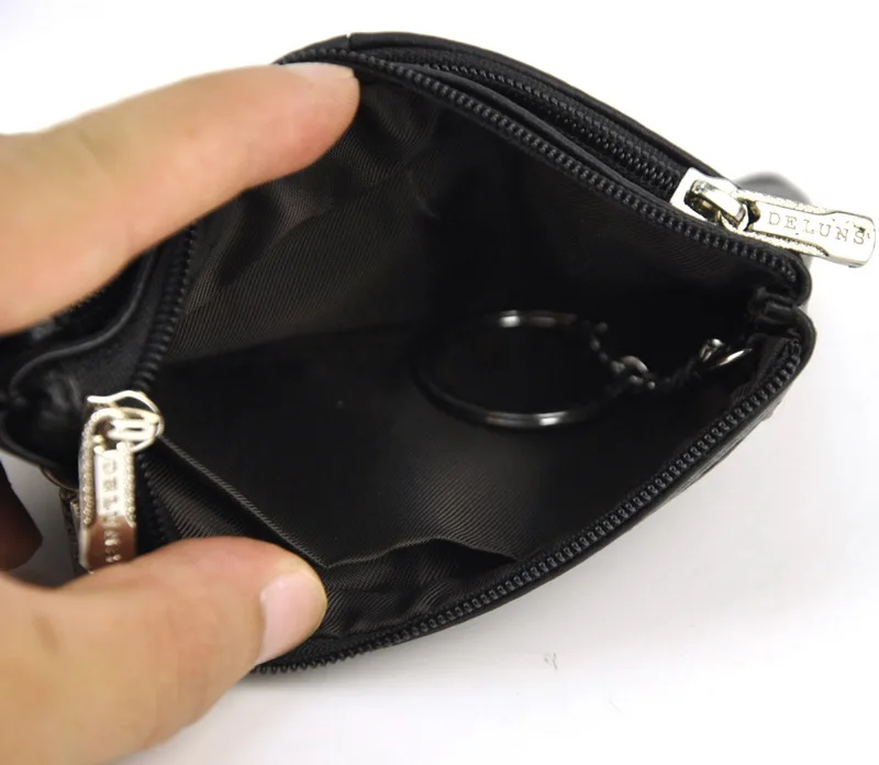 Мужской и Женский кошелек из натуральной кожи мини для монет мульти карман на