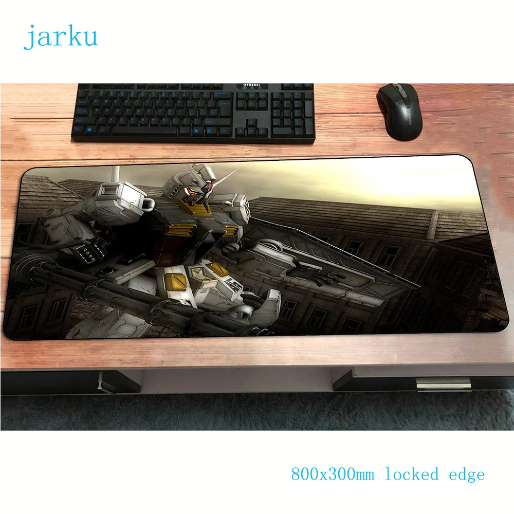 GUNDAM коврик для мышки с аниме 800x300x2 мм игровой коврик для мыши геймер Коврик для мыши компьютер натуральный каучук Настольный коврик большой игровой коврик