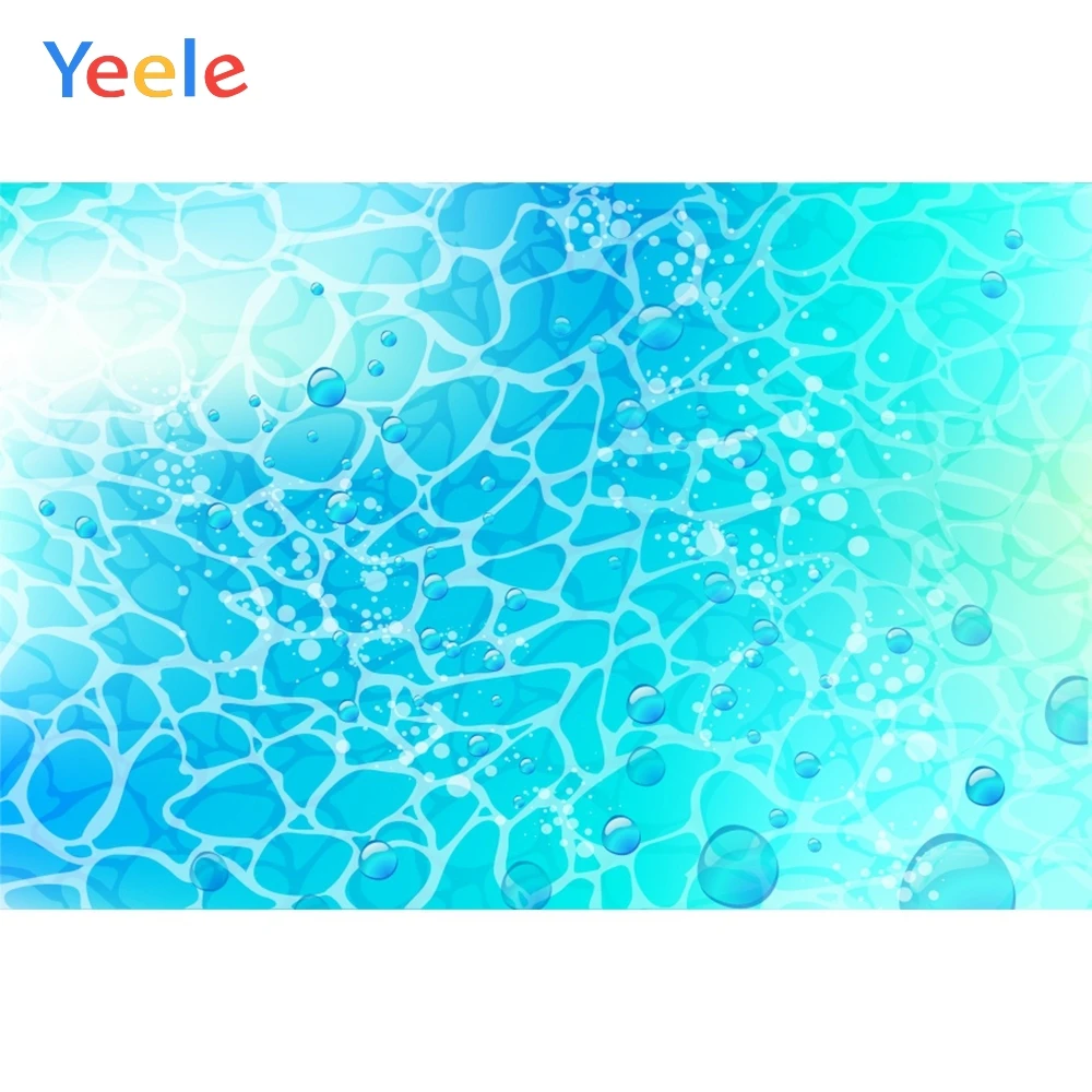 Yeele синий прозрачный морской пузырьковый бассейн вечерние фоны для фотосъемки