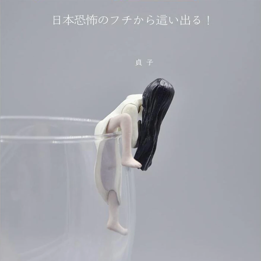 Японская мини-игрушка-вкладыш Sadako Grudge rim статическая фигурка игрушки spoof the person