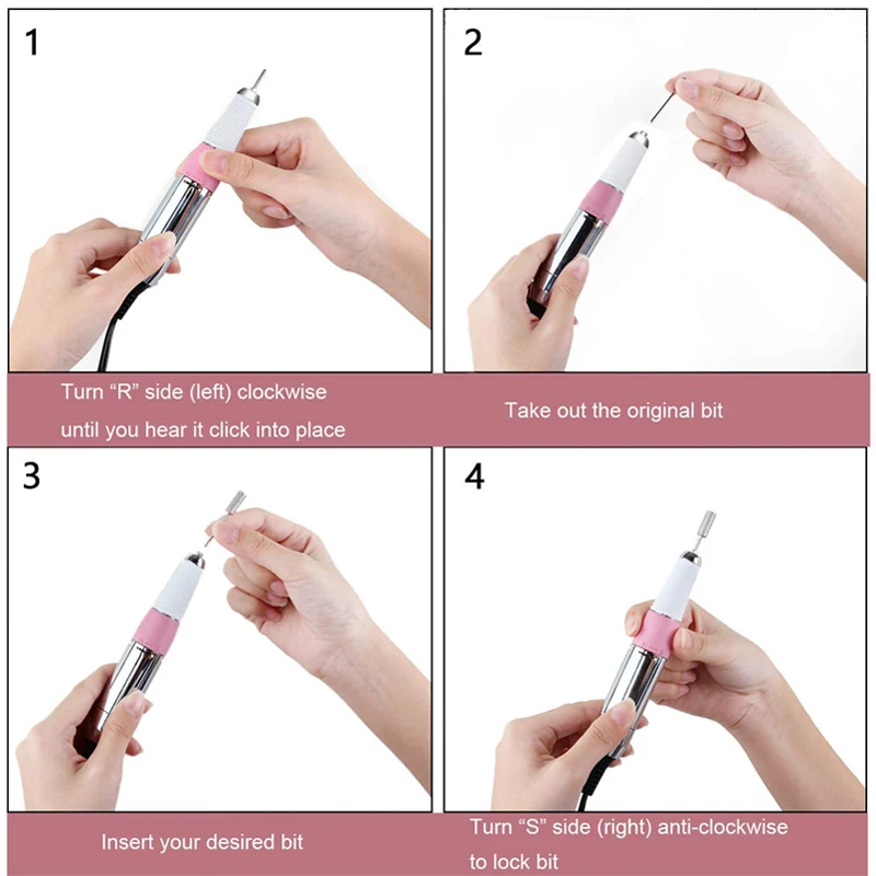 30000 об./мин. ногтей сверлильный станок Перезаряжаемые Портативный Электрический E