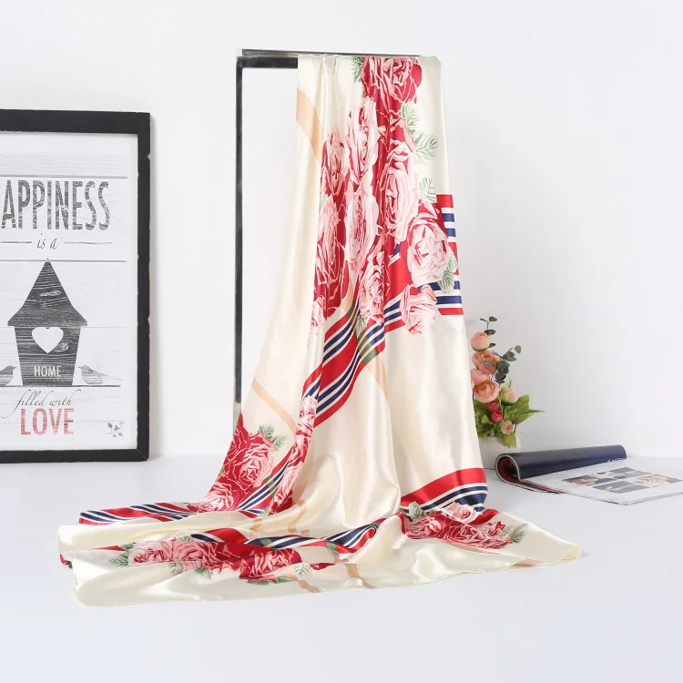 2018 Новый Шелковый шарф новый леди дикого с модным принтом шелковый весна-осень