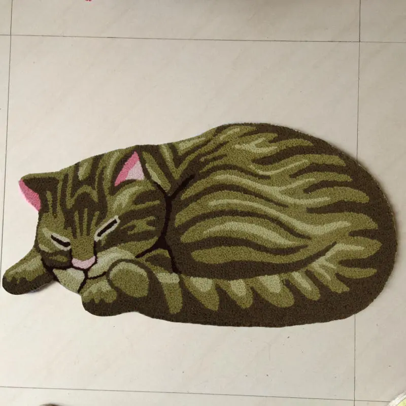 Высококачественный коврик ручной работы 3D для кошки ковер в форме | Дом и сад