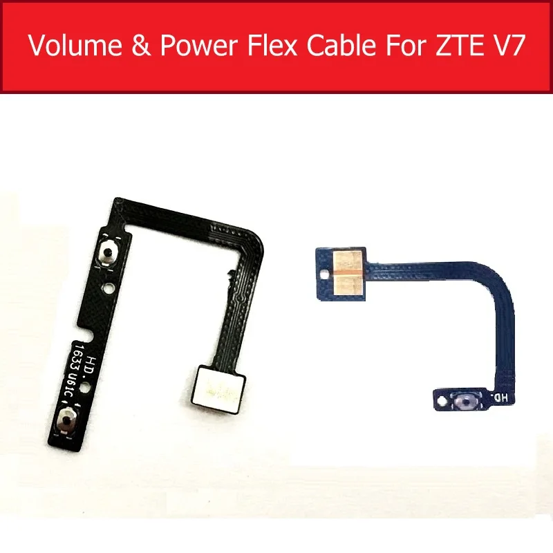 Power Volume Flex Оригинальные ВКЛ/ВЫКЛ питания и громкости гибкий кабель для zte Blade V7 BV0701 аудио управление Боковая кнопка переключения клавиш Flex ленты запасные части - Цвет: Power Volume Flex