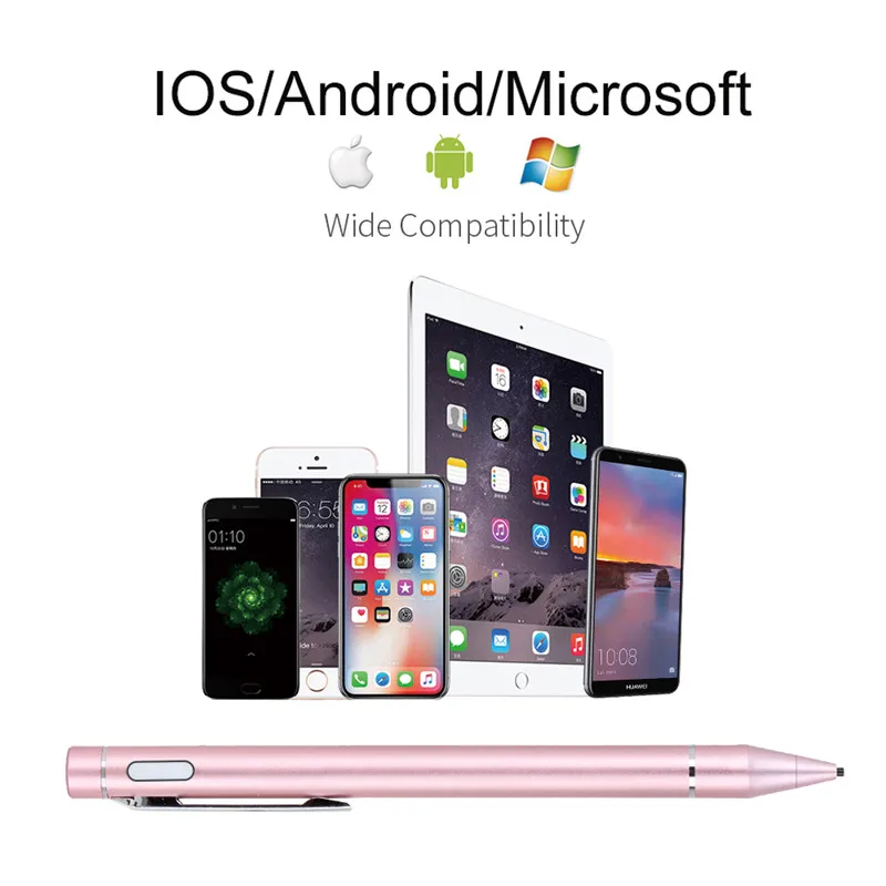 Dewang Active стилус сплава Медь СИБ 1,45 мм ручка-стилус USB Tablet Емкостный карандаш для Apple Android Сенсорный экран устройства