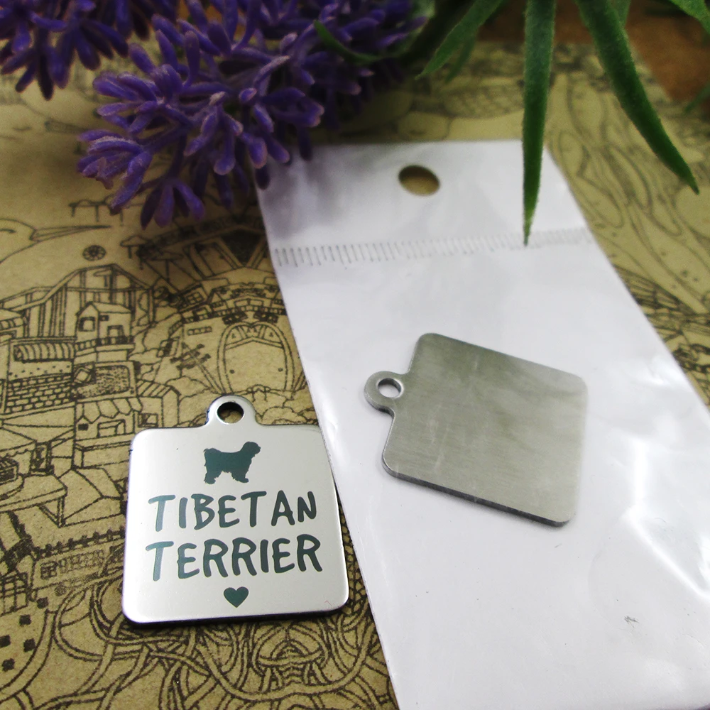 20 шт. &quotТибетский терьер&quot подвески из нержавеющей стали больше стилей для