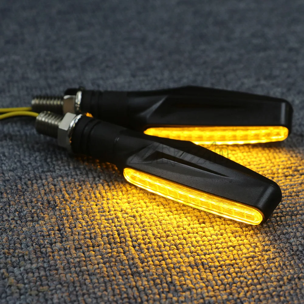 Указатели поворота для мотоцикла 2 пары светодиодные фонари с мерцанием текущей